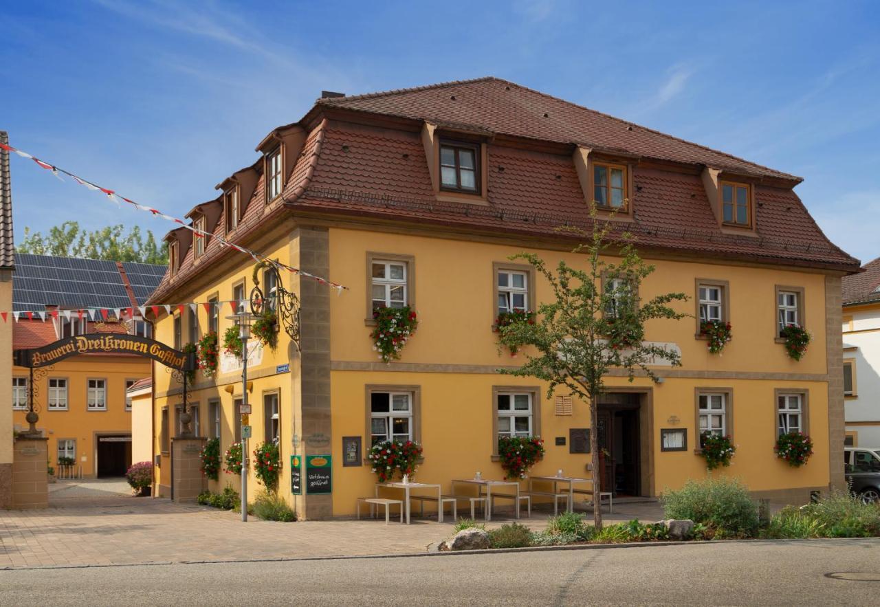 Hotel & Brauereigasthof Drei Kronen Memmelsdorf Exterior foto